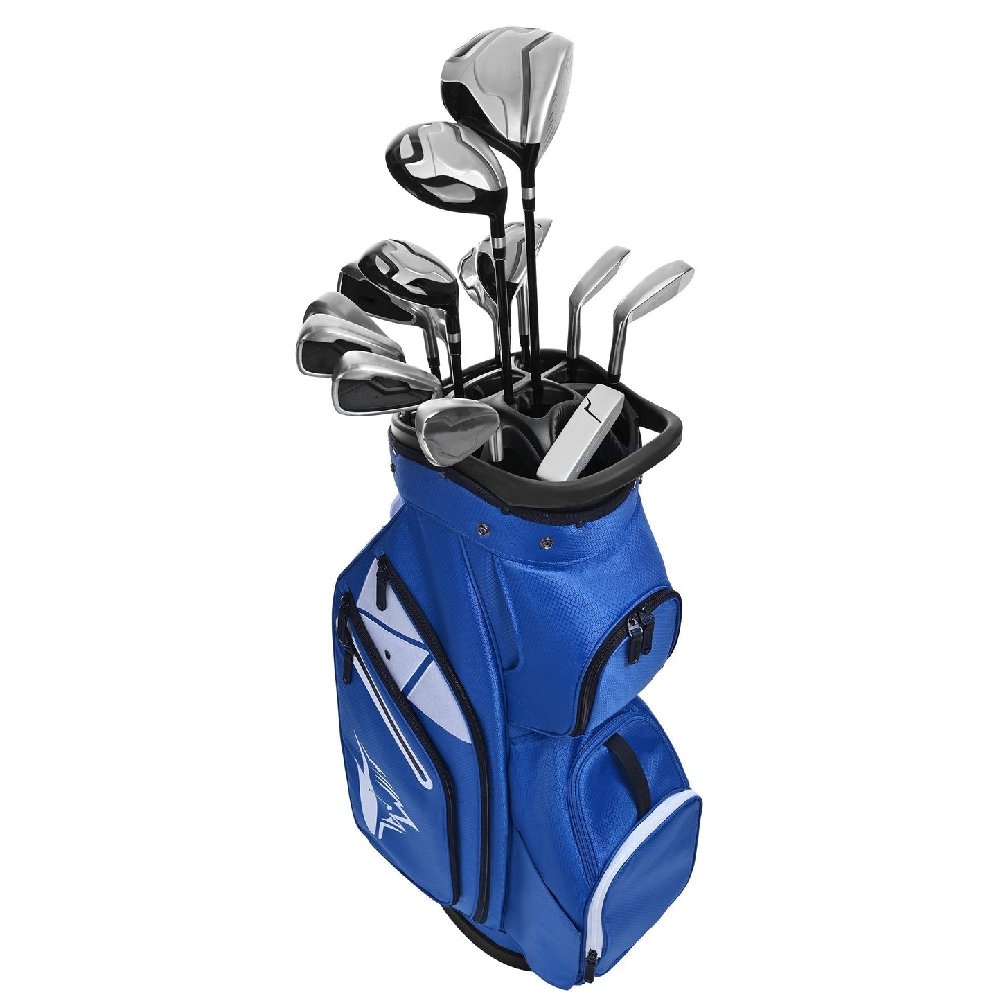 uniHimal Silence 002 Quiet Soundless 15 Way Organizer Dividers Golf Cart Bag Blue