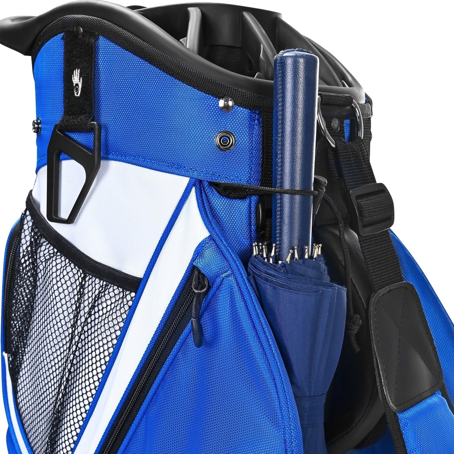 uniHimal Silence 001 Quiet Soundles 14 Way Organizer Dividers Golf Cart Bag Blue White