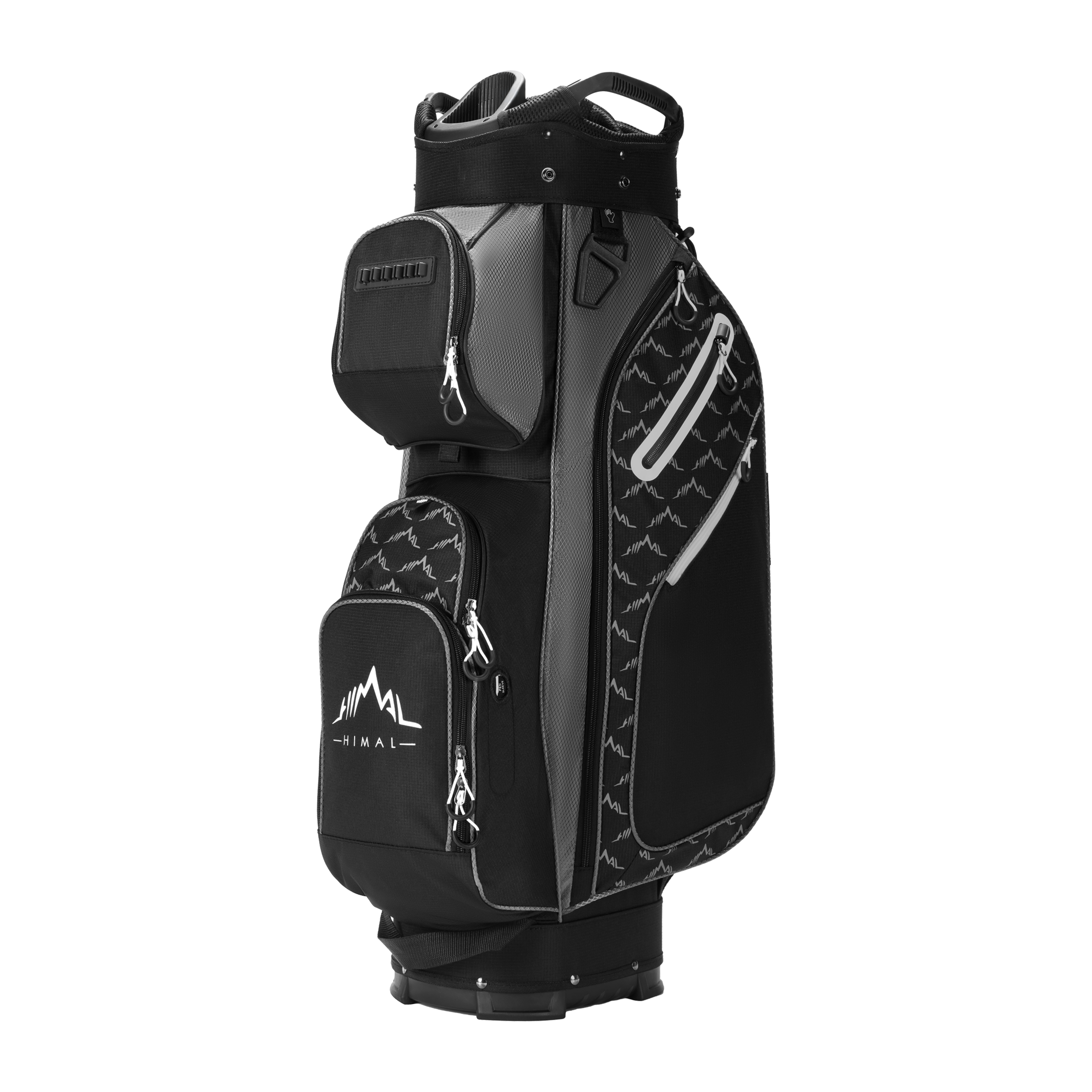 14 Way Golf Cart Bag-Black Grey