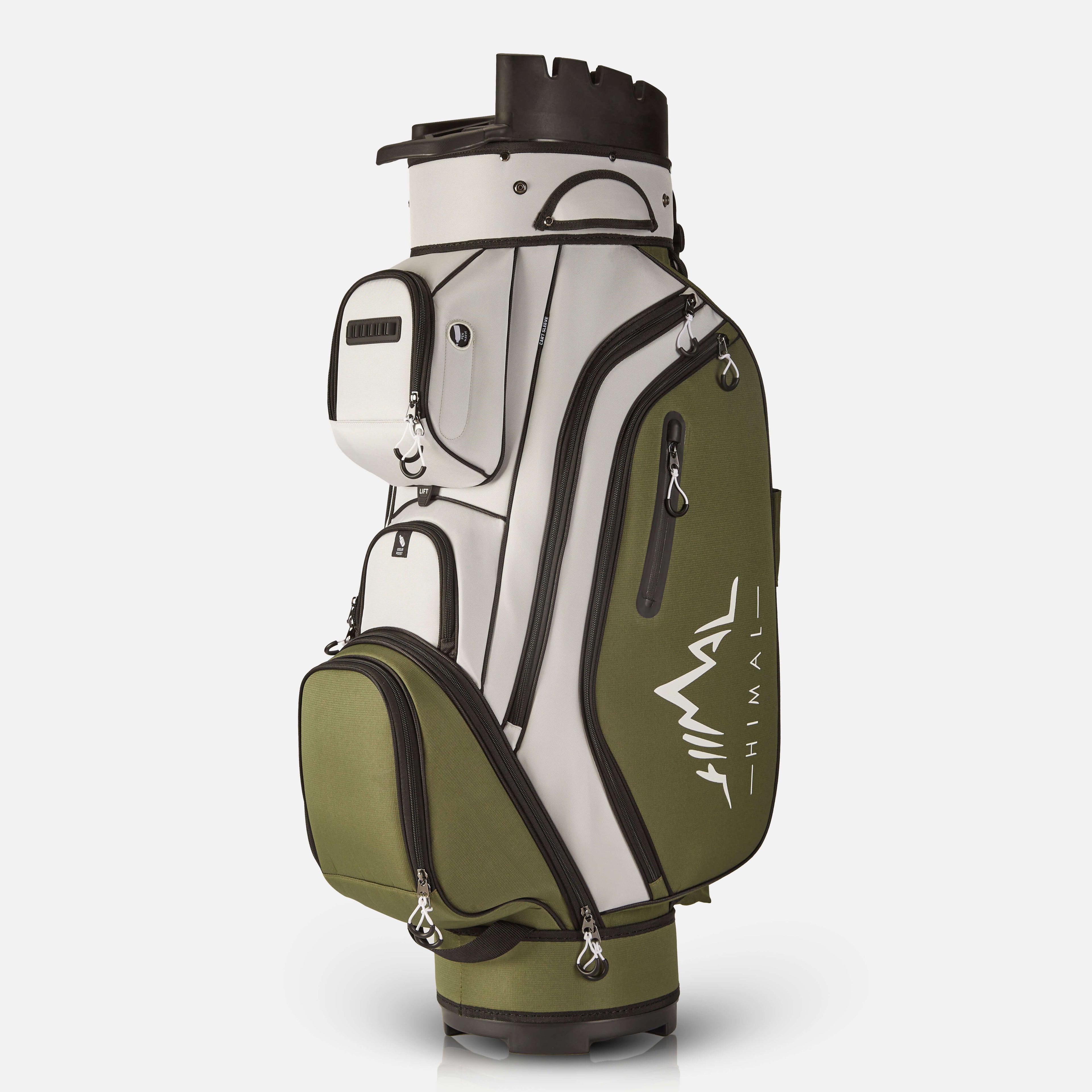 14-Way Golf Cart Bag Pro-Gray Green