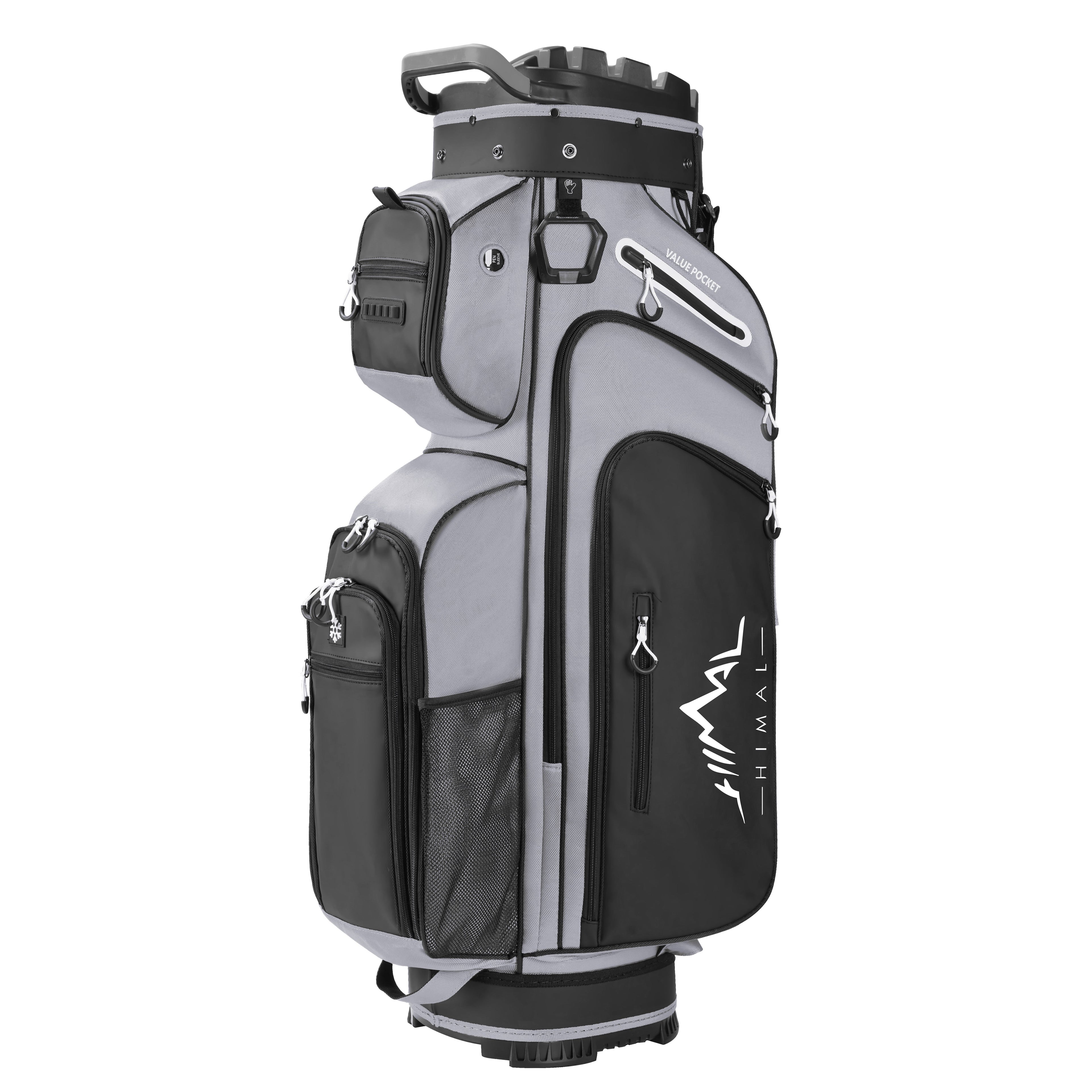 14-Way Full-Length Divider Golf Cart Bag-Grey