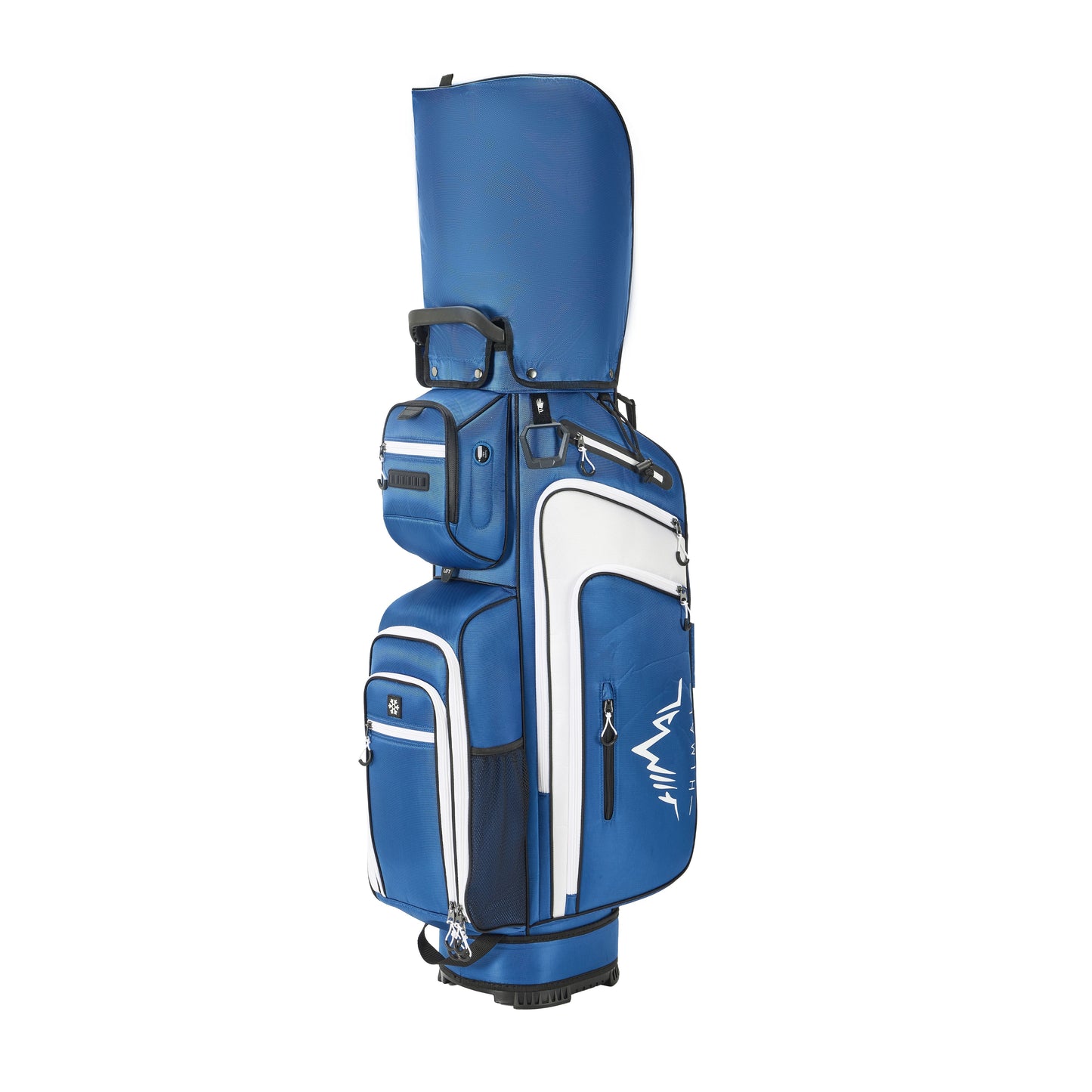 15-Way Full-Length Divider Golf Cart Bag-Blue White