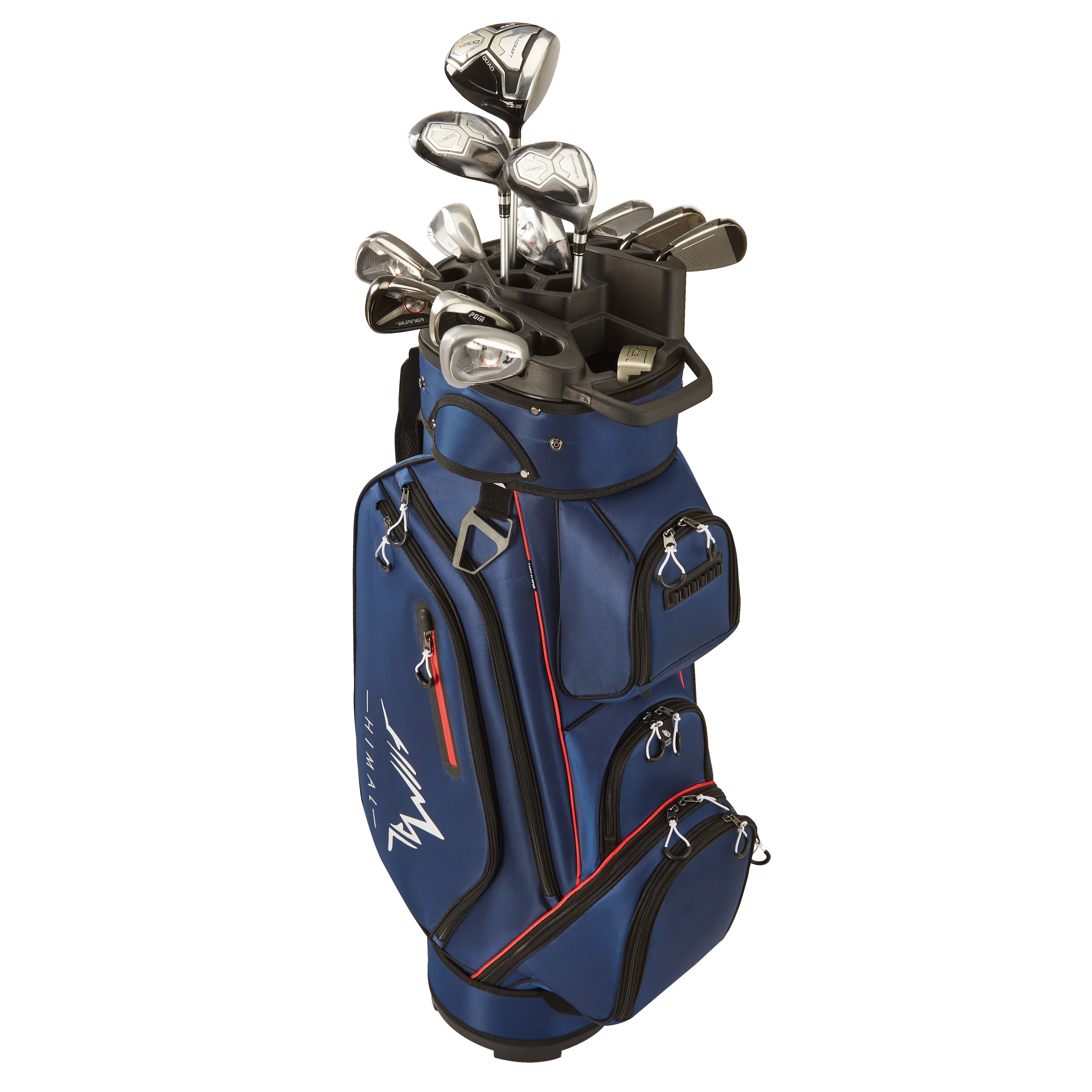 14-Way Golf Cart Bag Pro-Navy Blue