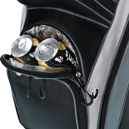 uniHimal Silence 001 Quiet Soundles 14 Way Organizer Dividers Golf Cart Bag Black