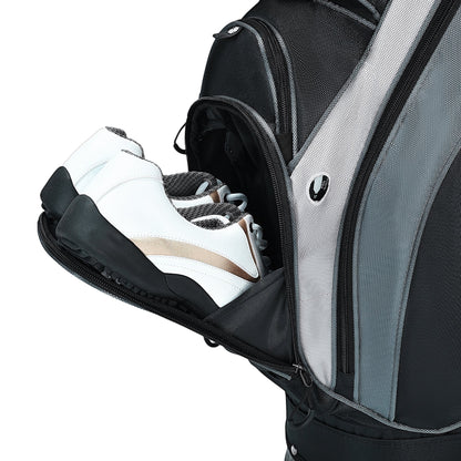 uniHimal Silence 001 Quiet Soundles 14 Way Organizer Dividers Golf Cart Bag Black