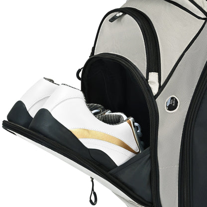 uniHimal Silence 001 Quiet Soundles 14 Way Organizer Dividers Golf Cart Bag Gray