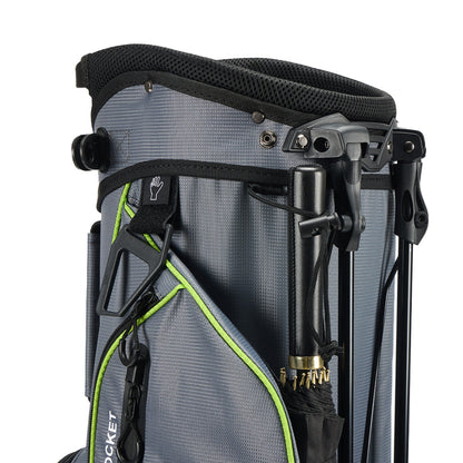 4-Way Full-Length Golf Stand Bag-Steel Gray White