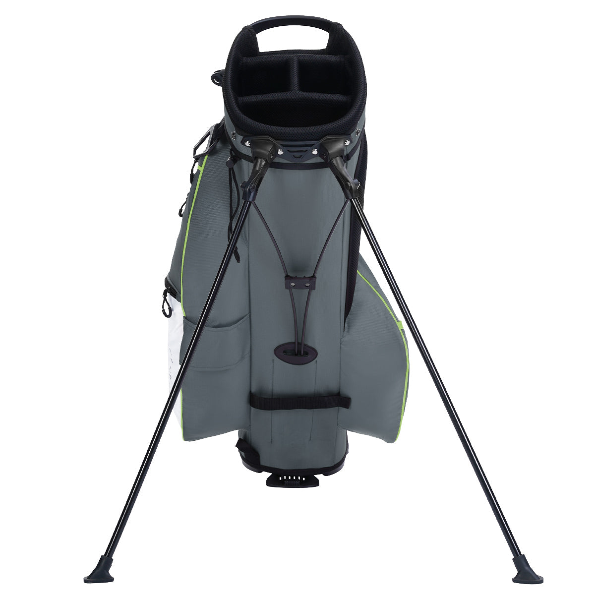 4-Way Full-Length Golf Stand Bag-Steel Gray White