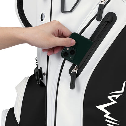 5-Way Golf Stand Bag-Classic Black White