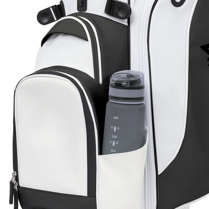 5-Way Golf Stand Bag-Classic Black White