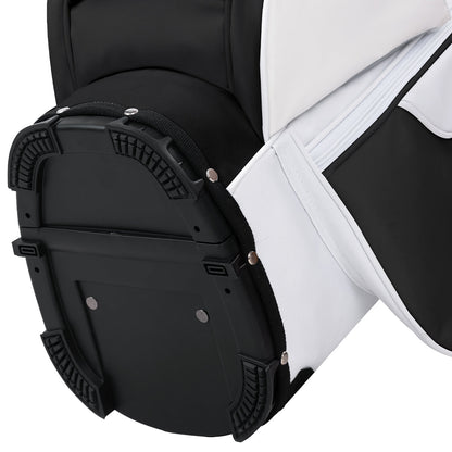 5-Way Golf Stand Bag-Classic Black White