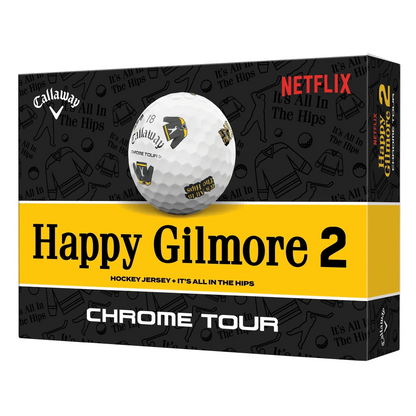 Callaway Chrome Tour Happy Gilmore 2 "It's All In The Hips" Golf Balls