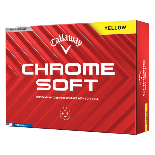 Callaway Chrome Soft Golf Balls - Yellow