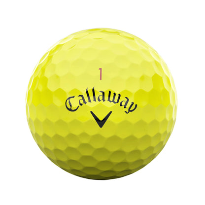 Callaway Chrome Soft Golf Balls - Yellow